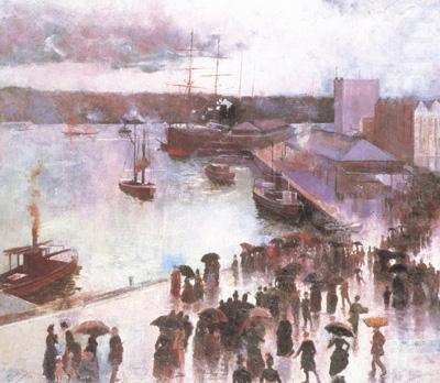 Charles conder Departure of thte OrientCircularQuay (nn02) china oil painting image